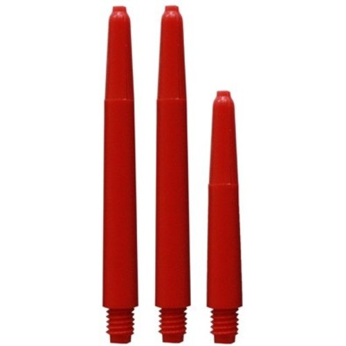 ABCDarts Kunststof shafts nylon met ring - rood