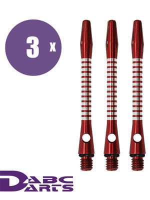 ABCDarts ABC Darts – Aluminium Ringed AR5 - Rood - 3 sets