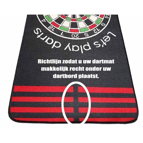 ABCDarts Dartmat tapijt antracite Blauw - 80 x 241 cm