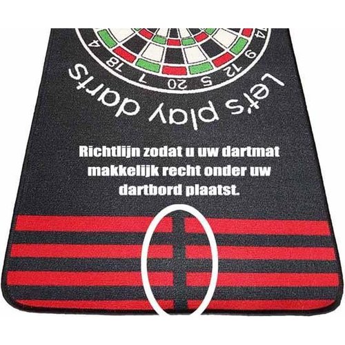 ABCDarts Dartmat tapijt antracite - 80 x 300 cm