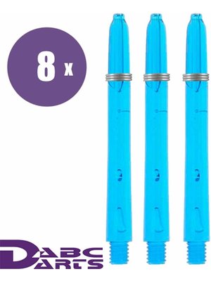 ABCDarts ABC Darts – Edgeglow Cyan Blauw - 8 sets