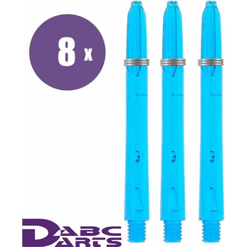 ABCDarts ABC Darts – Edgeglow Cyan Blauw - 8 sets