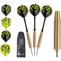 ABC Darts Brass Darts Set + 4 sets Michael van Gerwen Dart Flights