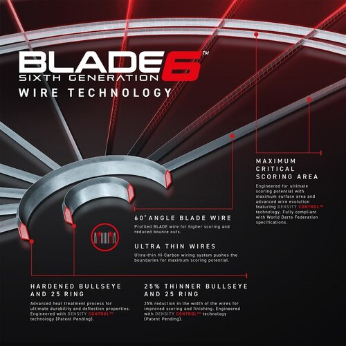 Winmau Winmau Blade 6 incl. 2 sets dartpijlen