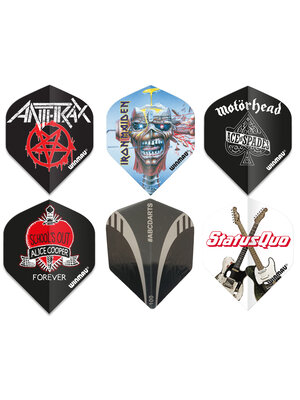 ABCDarts Dart Flights - Winmau - Rock Stars - 6 sets