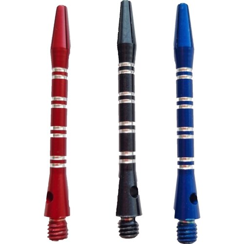 ABCDarts ABC Darts - Dart Shafts - Aluminium Ringed Mixed - Medium - 3 sets (9 stuk)