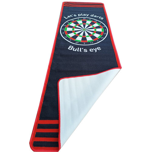 ABCDarts ABC Darts – Dartmat  Zwart Bulls Eye - 80 x 237 cm