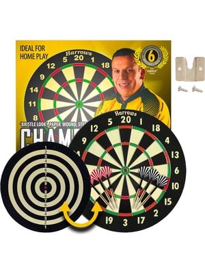 Harrows Harrows 2 in 1 Familie Dart Game - Dart Board & 2 sets Darts