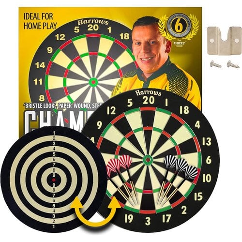 Harrows Harrows 2 in 1 Familie Dart Game - Dart Board & 2 sets Darts