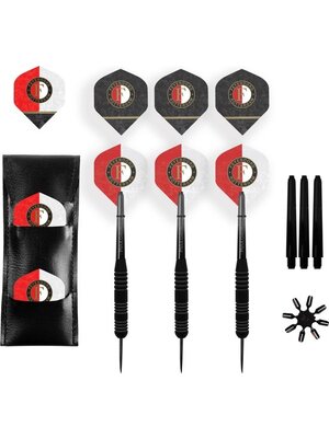 XQ darts Feyenoord Brass Darts Set - Dartpijlen  - 23 gram