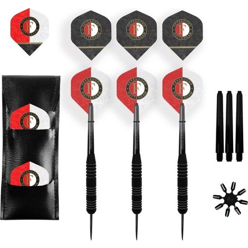 XQ darts Feyenoord Brass Darts Set - Dartpijlen  - 23 gram