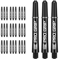 Target Darts – Pro Grip Shafts - Zwart - 3 sets