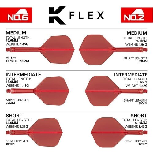 Target darts Target Darts - K-FLEX 06 Rood