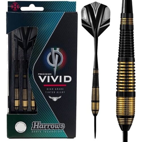 Harrows Brass Darts Vivid - Zwart