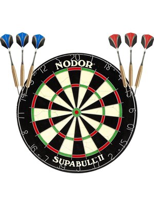 Nodor Nodor Supabull  Dartbord Met 2 Sets Gold Brass Darts