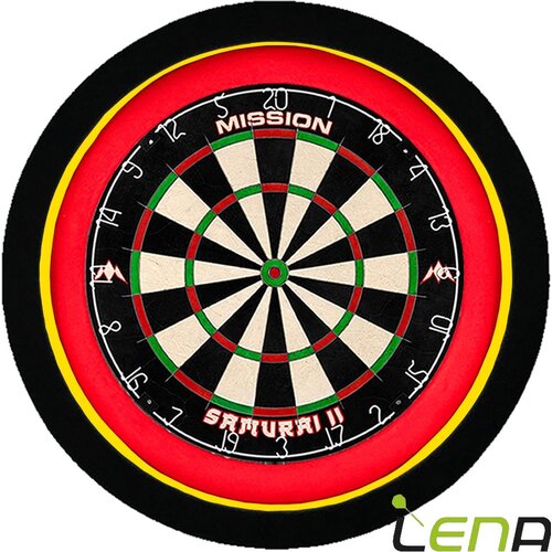 ABCDarts ABC Darts - Dartbord Verlichting Rond XL - Basic Zwart
