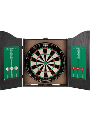 XQ darts PSV Dartbord Met Dartpijlen en Dartkabinet