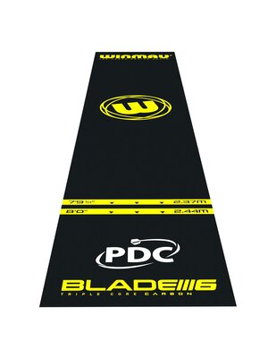 Winmau Winmau PVC Dartmat 300 x 60 cm - Zwart Blade6
