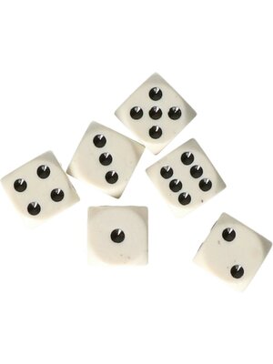 Dobbelstenen - 6 stuks