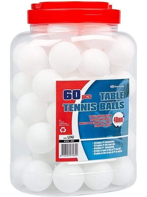 ABCDarts Get and Go Tafeltennisballen - PP - 60 stuks
