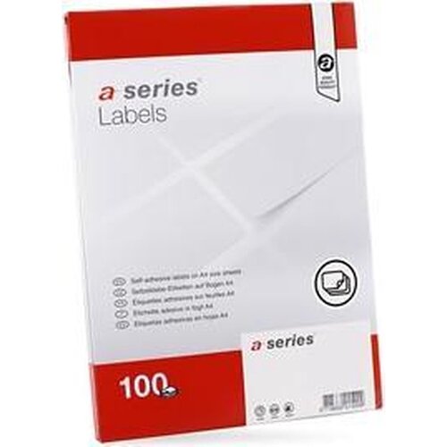 ABCDarts A-Series zelfklevende etiketten - 105x148mm - wit - 4 etiketten per vel - 100 vellenGripzakjes 55x60 mm - circa 1000 stuks - Copy