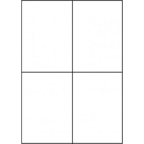 ABCDarts A-Series zelfklevende etiketten - 105x148mm - wit - 4 etiketten per vel - 100 vellenGripzakjes 55x60 mm - circa 1000 stuks - Copy