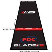 Winmau Pro Zone Precision Blade 6 Soft Feel Dartmat 300 x 60 cm