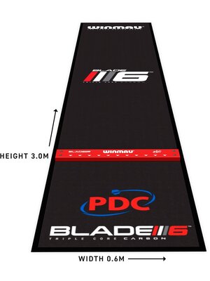 Winmau Winmau Pro Zone Precision Blade 6 Soft Feel Dartmat 300 x 60 cm