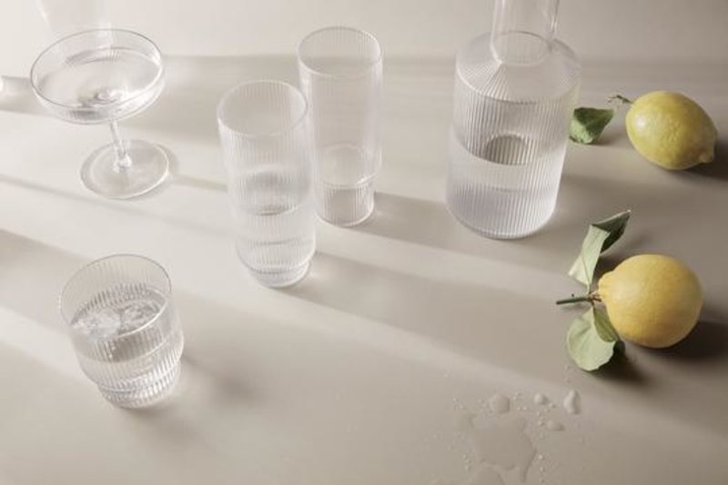 Ferm Living Ripple Carafe - Clear