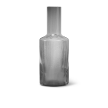 Ferm Living Ripple Carafe - Smoked Grey