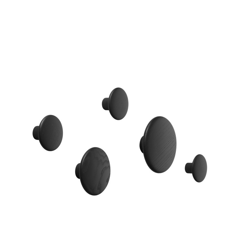 Muuto The Dots - Black  (set of 5)
