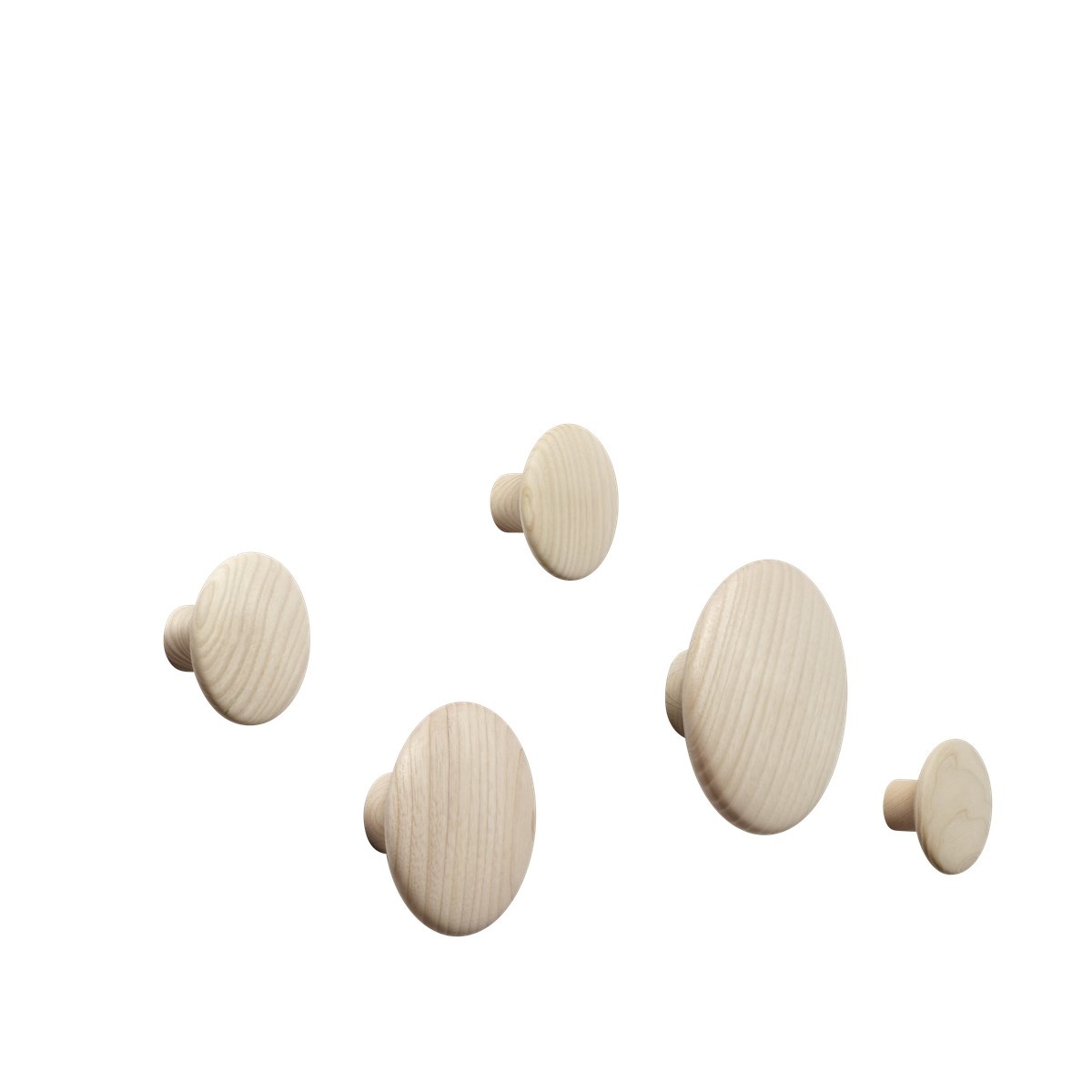 Muuto The Dots - Natural Oak (set of 5)