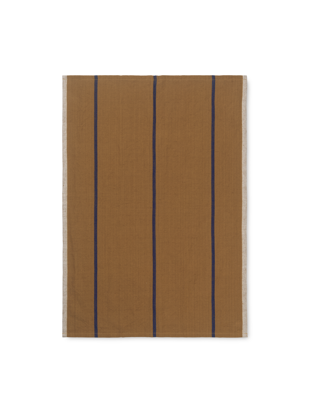 Ferm Living Hale Tea Towel - Mustard/Navy