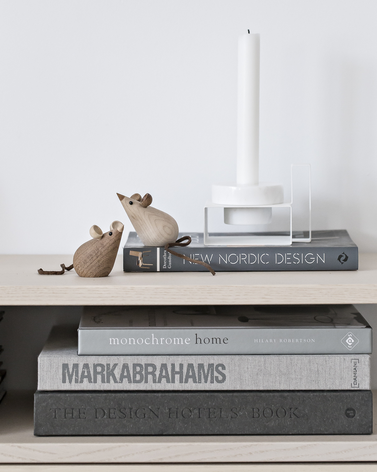 Lucie  Kaas Skjøde Collection, Mice, set of 2 | Maple & Tropical Chestnut