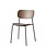 Audo Copenhagen Co Chair Dining Chair, Black Steel Base, Dark Stained Oak Seat and Back