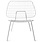 Audo Copenhagen WM String Lounge Chair, White