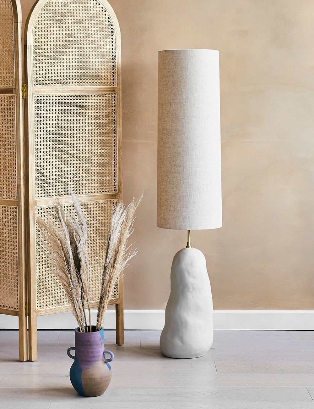 Ferm Living Hebe Floor Lamp - Off-White Natural