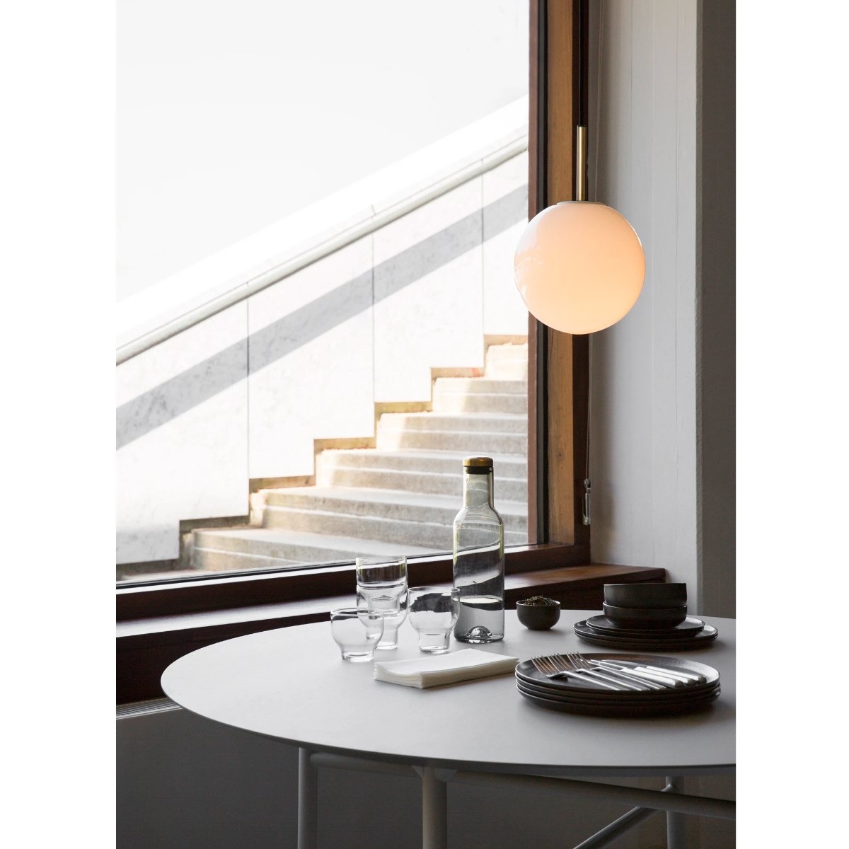 Audo Copenhagen TR Bulb, Pendant, Brushed Brass w. Matt Bulb