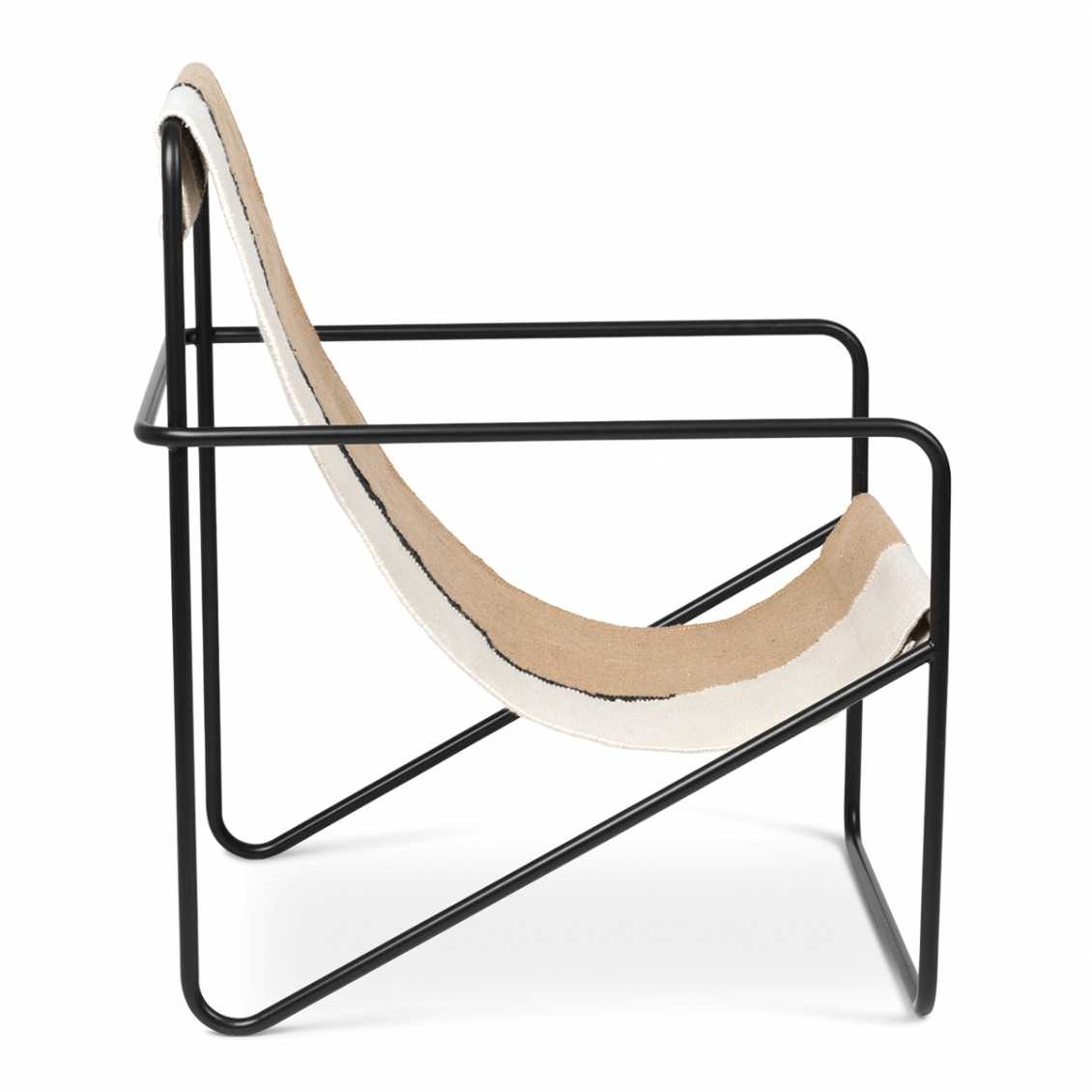 Ferm Living Desert Lounge Chair - Black/Soil