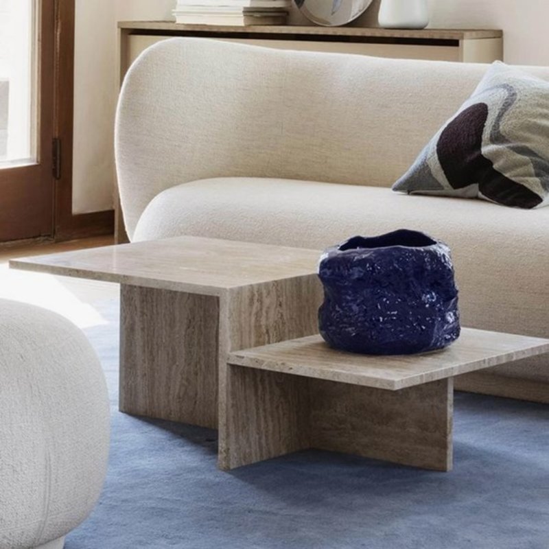 Ferm Living Distinct Coffee Table - Travertine