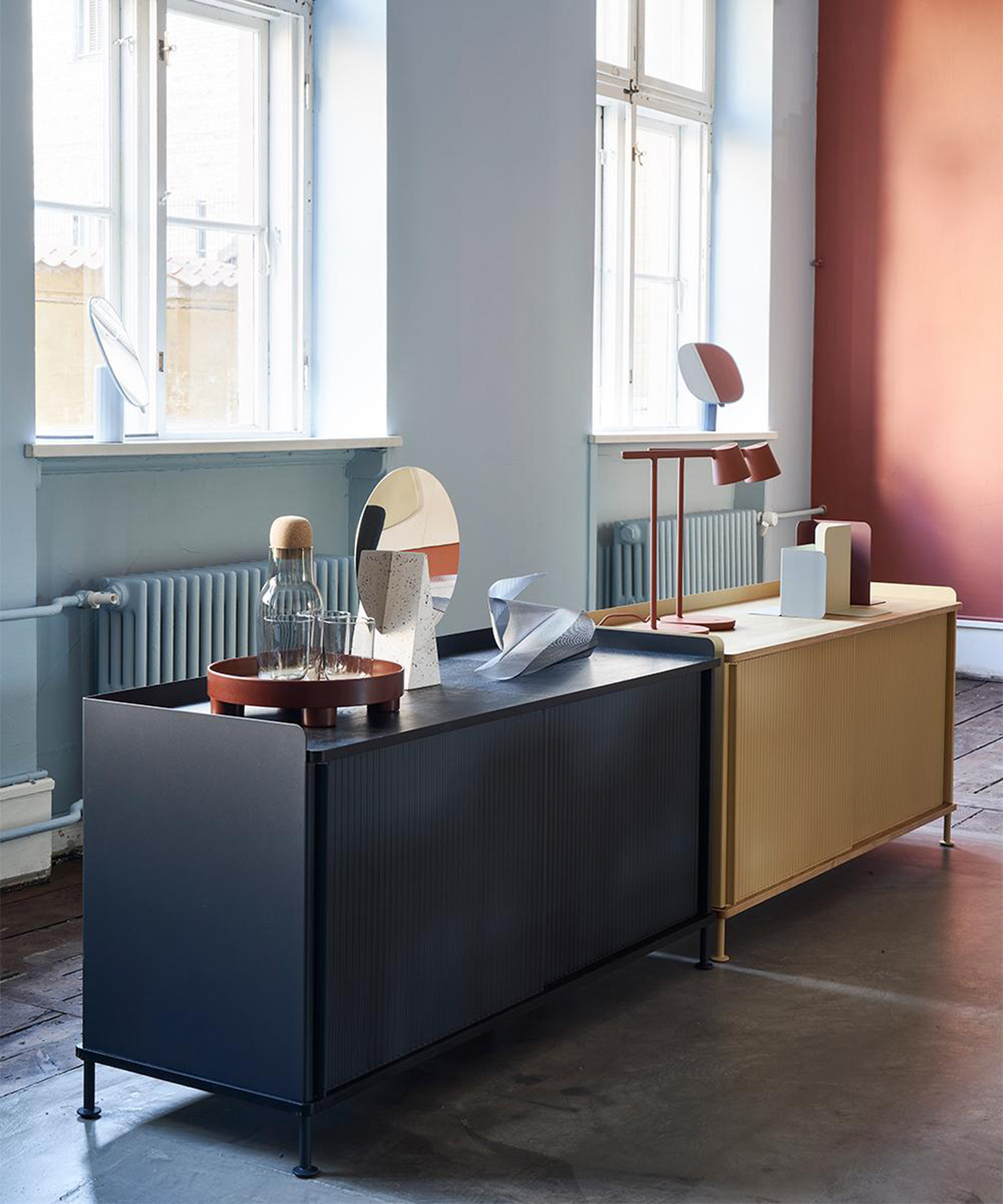 Muuto Enfold Sideboard - Low - Black/Black