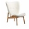 Norr11 Elephant Lounge Chair - Natural Oak + Sheepskin off white