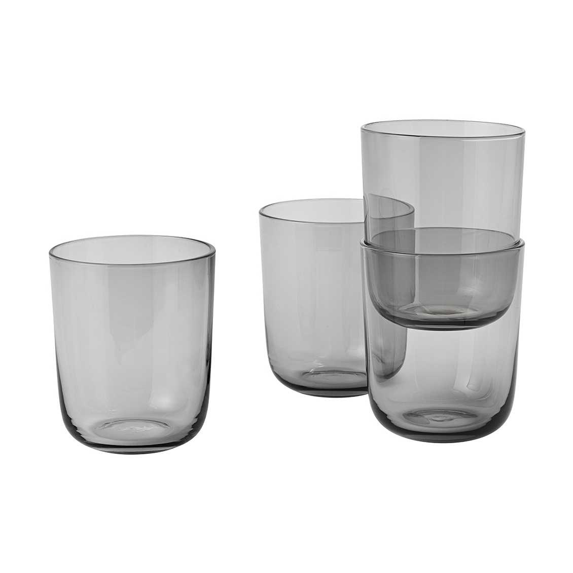 Muuto Corky - Drinking glasses - Tall - Grey (set of 4)