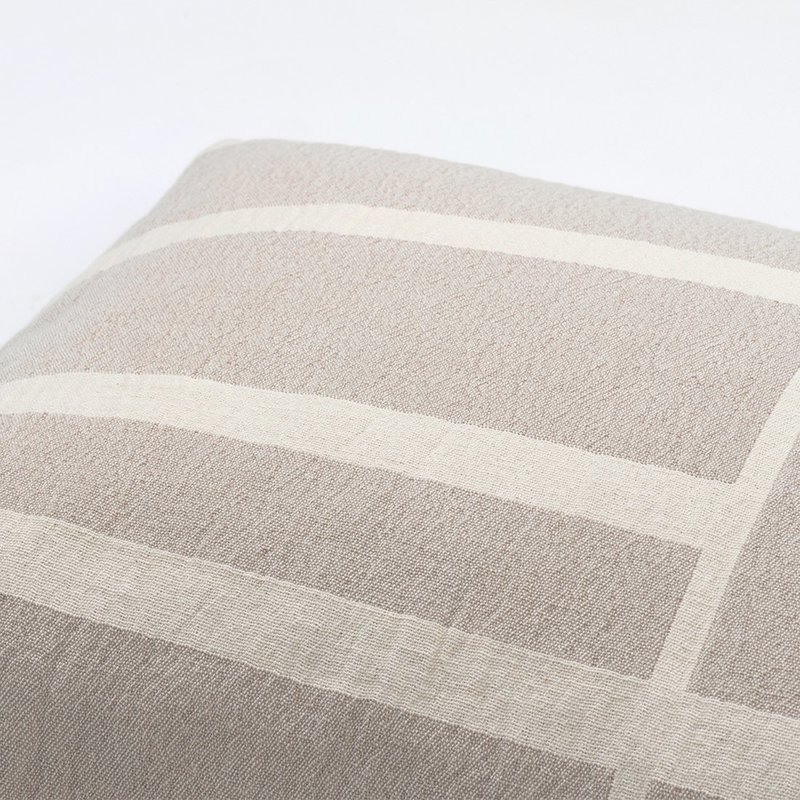 Kristina Dam Architecture Cushion - Cotton - Beige/Off White