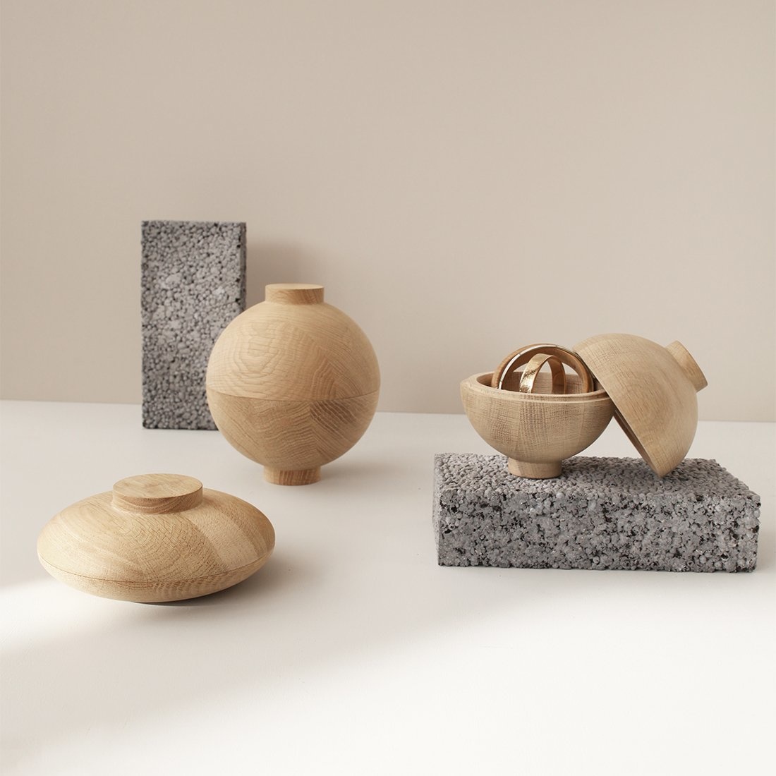 Kristina Dam Wooden Sphere XL  - Solid Oak