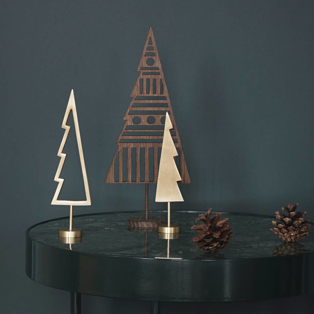 Ferm Living Winterland Brass Tree - Outline