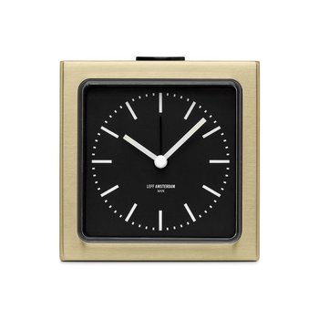 LEFF amsterdam Alarm clock block | brass | black index