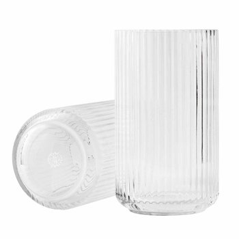 Lyngby Porcelæn Lyngbyvase H31 clear mouth blown glass