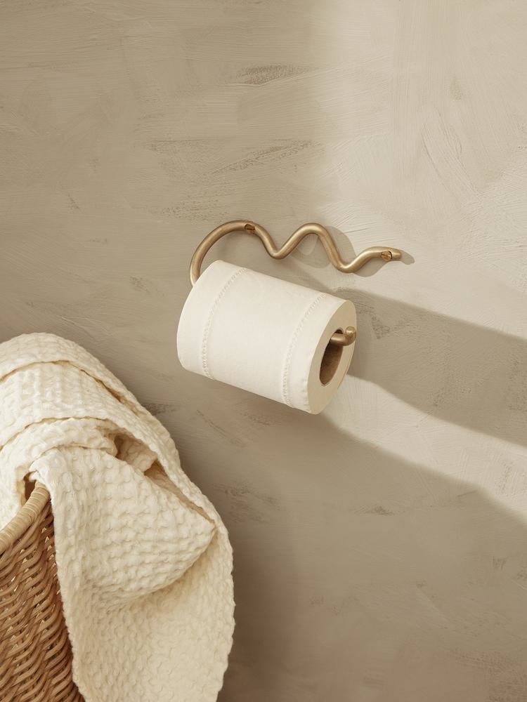 Ferm Living Curvature Toilet Paper Holder - Brass