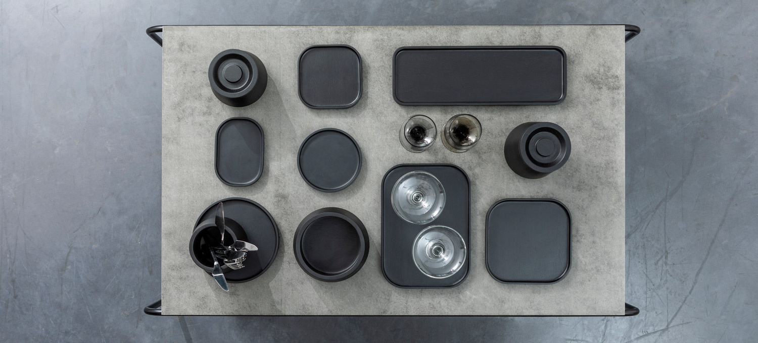 XLBoom Nero Tray Round Large